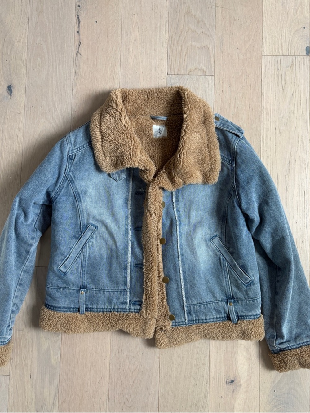 Altar’d State Jean Sherpa Jacket